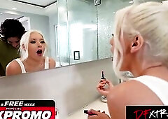 DFXTRA - Alarm’s About to Ring – But 1st - Bath Cheating Creampie & Lesbo Cum Play