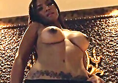 SANKTOR - ORIENTAL INKED ART NAKED MODEL IS TEASING