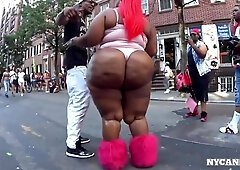 NYCandid 355 Spicee Cajun PLUMPER In Pinkish Leotard