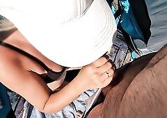 Beach ????️ blowjob. Cum in mouth ????