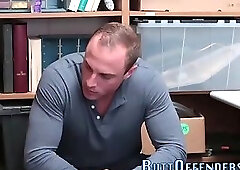 Muscly gay shoplifter