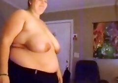 Big-Ass BBW Girl Dancing on Webcam