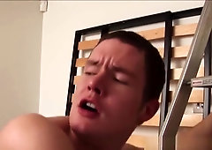 Muscular jocks sixtynine on floor