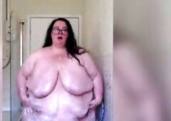 SSBBW Plump Female-dom Foams up Chubby Body Part two