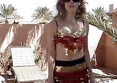 Jessica Chastain sexy belly dance