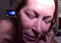 Amateur milf outdoors blowjob and fucking