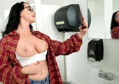 Hole and hardcore through the wall with Macey Jade