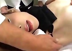 Imposing Japanese teacher gets horny and fucks her horny students