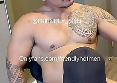 Hunk muscle bj - model tattoo