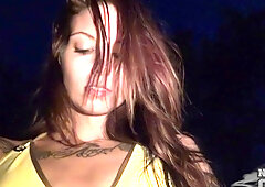 stripper next door naked in pool