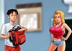 Sizzling hot cheerleader with a stunning ass in summertime saga episode