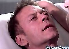 Buttfucked skank tugs rod