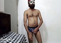 Hot guy Ultrahotboy69 shows off his hard cock in lingerie