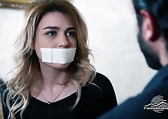 Armenian Woman Tape Gagged And Blindfolded