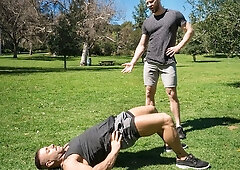 Jacob Peterson power-fucked by experienced top Eddy Ceetee