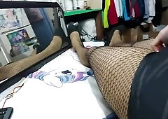 hot bunny legs masturbating my knob