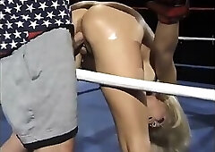 Lusty blond with curvy body gets deep anal drilling
