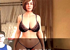 Stepmom fantasy in a naughty porn game