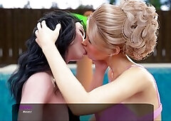 Liza Route in Milfy City gameplay with a focus on big tits