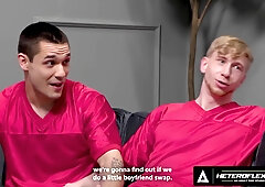 Horny Frat Boys Reward Themselves With Wild Train Fuck After Football Night - Jeremiah Cruze And Jesse Stone