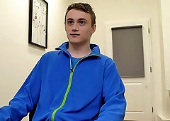 Fresh-faced amateur endures a hardcore anal casting