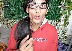 Step mom enjoys bareback fun with gay Asian guy and his big cock