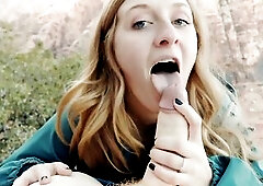  Pair Screw on Public Nature Trail - Sexually excited Hiking - Outdoor Sex POV