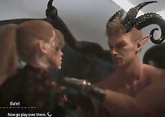 Atlas Kali and Kagome have a wild 3some in the open in The Seven Realms 42. Kagome gives Atlas a oral pleasure 1st, then Atlas screws Kagome doggystyl