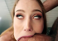 Arietta Adams is sucking Chad White's hard cock