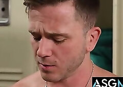 ACTIVE DUTY - Military Newbie Andrew Delta Takes & Gives Big Dick In The Empty Locker Room