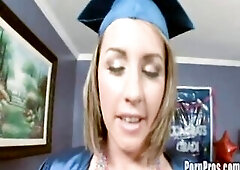 18 year old Bella's graduation fuck ceremony!