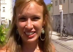 Hot shaking ass is getting slapped after a pick up outdoors