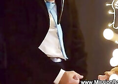 Religious taboo blowjob cumshot