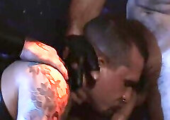 Isaac X opens his throat to accept Ryan Carter's white load