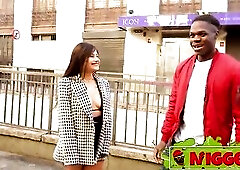 Colombian small gal fucks homeless ebony boyz. Sofia Mayers, wicked interracial on Nigged