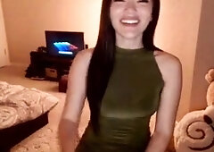 Amateur striptease and Solo masturbation