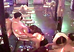 Hot Asian Brothel Girls Take Turns Sucking Cocks