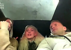 Two tattooed blondes and a brunette swap cum after deep anal and oral