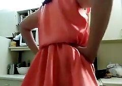 girlsy Ray in Satin Maids Uniform and French Knickers