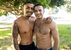 Asher and Manny bareback anal scene with close-ups