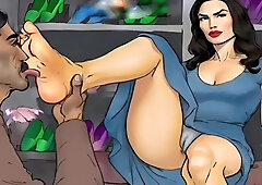 Innocence For Sale. Shoe Salesman Lick Smell Feet Shy Customer. Amazing Ai - Car Toon