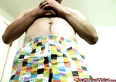 Bushy muscled gay Seg spread wide his legs & lets his meat & balls be consum