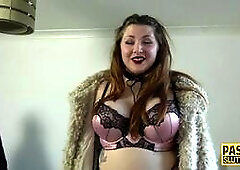 curvy submissive gets spermed