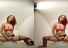 262 - Anabelle Wolfox - Redhead Lingerie Toying