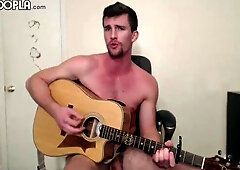 Country dude Cody Wolfe is jerking his dick in front of camera