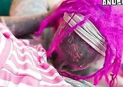 Sharing a Large Ebony Penis with My Trans Wife – Her 1st Knob, Anal & ATOGM