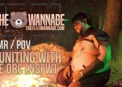 (M4M ASMR/POINT OF VIEW/Audio RP) Reuniting with the Orc