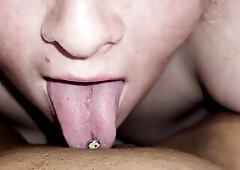 Hot redhead eating twat