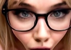 Kitchen Counter Cumslut – Glasses On, Mouth Open, Pussy Filled