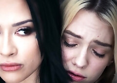 college sexy babe in lesbian orgy